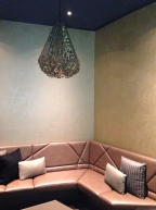 Lighting & seating in one of the exclusive Vault suites